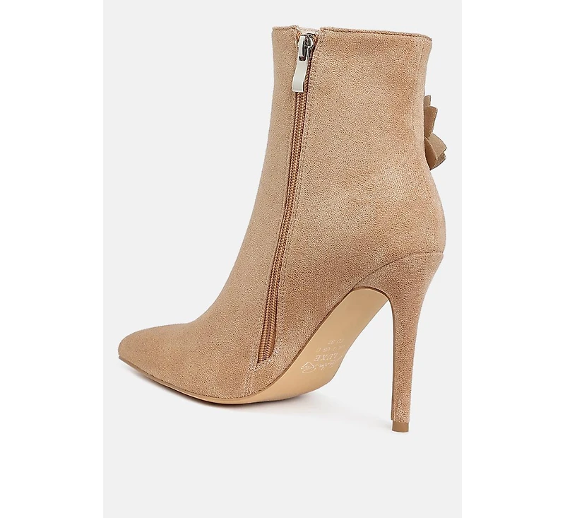 Yarrow Rhinestones Petal Detail Boots