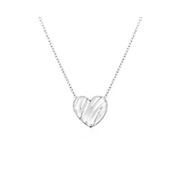 The Lovery Scribble Heart Necklace 14K White Gold