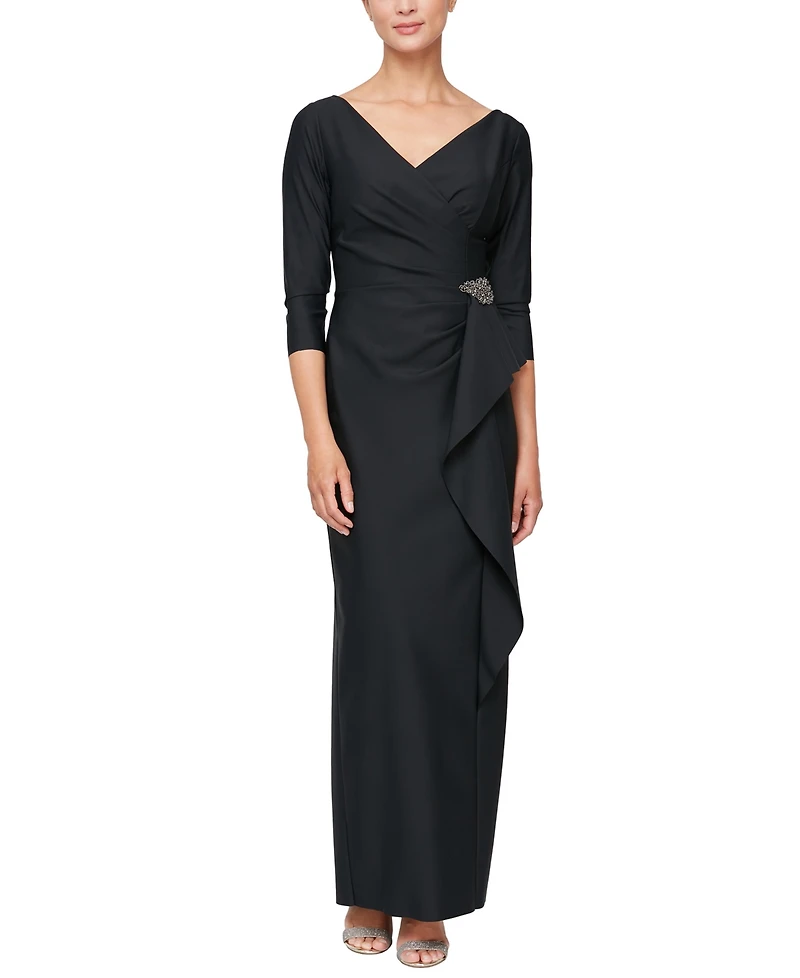 Alex Evenings Women's Contour Sheathe Long Dress