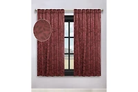 Superior Modern Leaves Room Darkening Grommet Top Curtain Panels