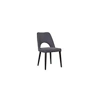 Porter Designs Prato Upholstered Dining Chair, Gray (Set of 2)