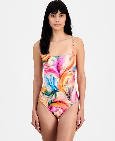 La Blanca Women's Scoop Neck One-Piece Swimsuit