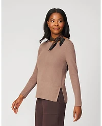 Cable & Gauge Women's Minimalist Midweight Tunic Sweater