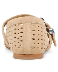 Dolce Vita Women's Mikel Perforated Buckle Mary Jane Flats