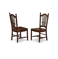 East West Furniture Dining Room Set Mahogany
