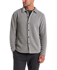 Vintage & Black Men's Brushed Corded Button Front Shirt Jacket