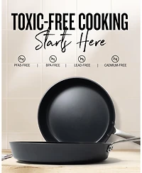 Alva Maestro Nonstick Stainless Steel Frying Pans with Lid