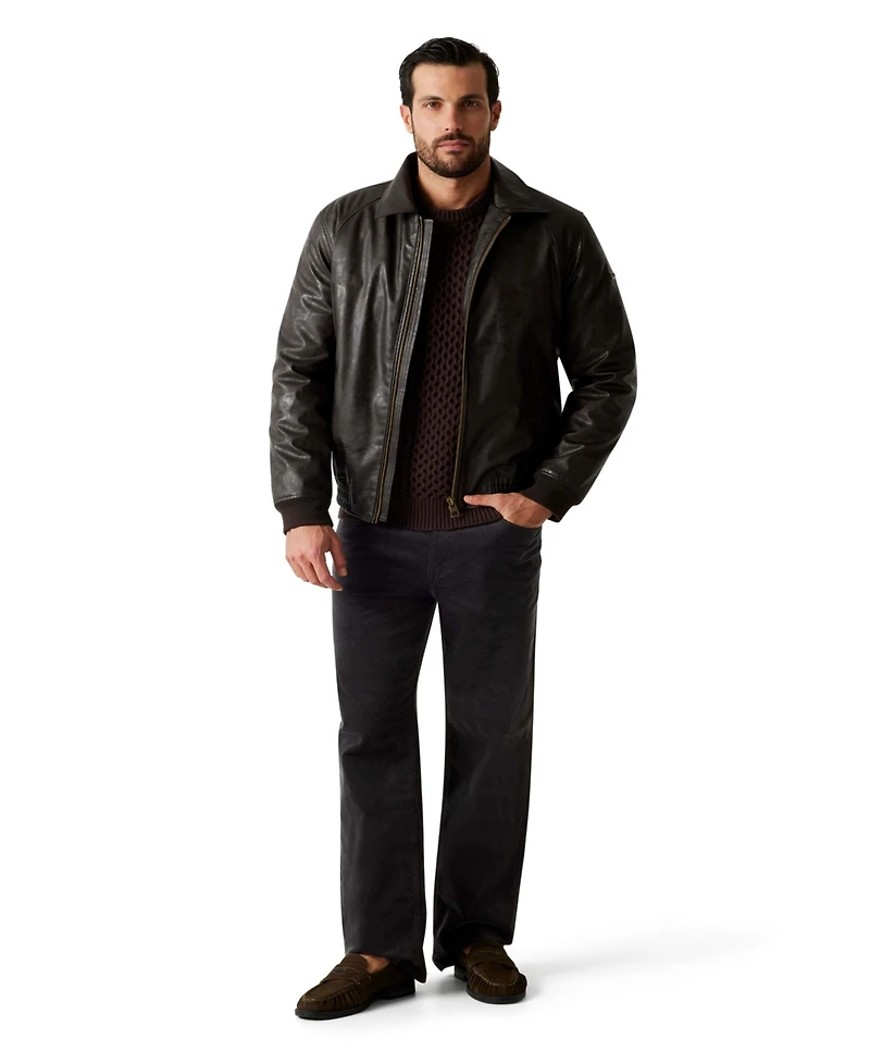 Guess Men's Aviator Zip-Front Jacket