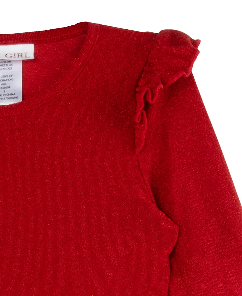 Rare Editions Girls 4T-6X Long-Sleeve Top, Purse and Pants, 3-Piece Set