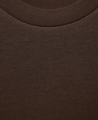 Mango Men's Regular-Fit Cotton Sweatshirt