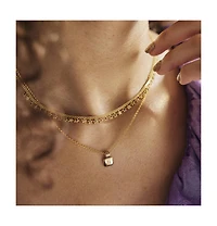 Spero London Rainbow Multiple Star Station Necklace Sterling Silver