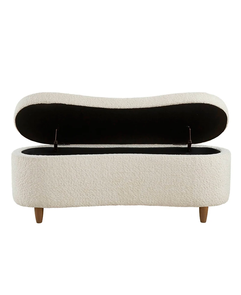 Ink+Ivy Bailey 48"W Boucle Flip Top Storage Bench
