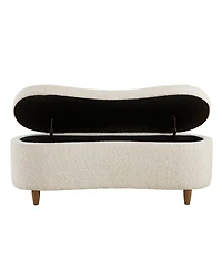 Ink+Ivy Bailey 48"W Boucle Flip Top Storage Bench