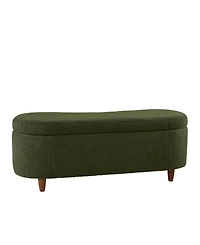 Ink+Ivy Bailey 48"W Boucle Flip Top Storage Bench