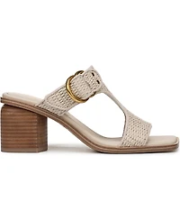 Franco Sarto Women's Roux Square Toe Slide Sandals