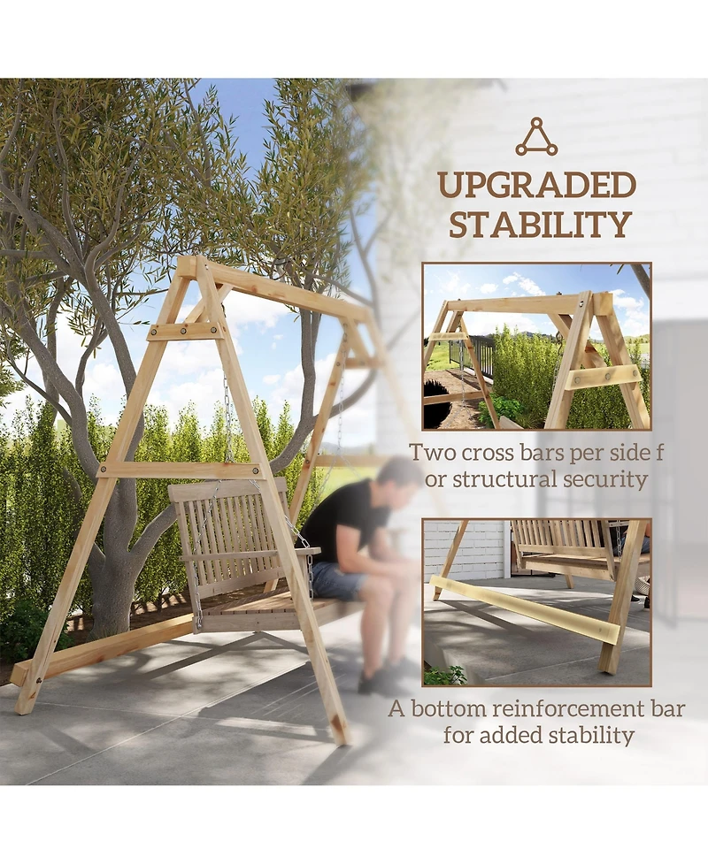 Outsunny 770lbs Swing Chair Sd Only with Reinforced Bars