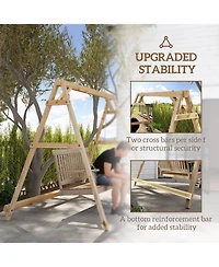 Outsunny 770lbs Swing Chair Sd Only with Reinforced Bars