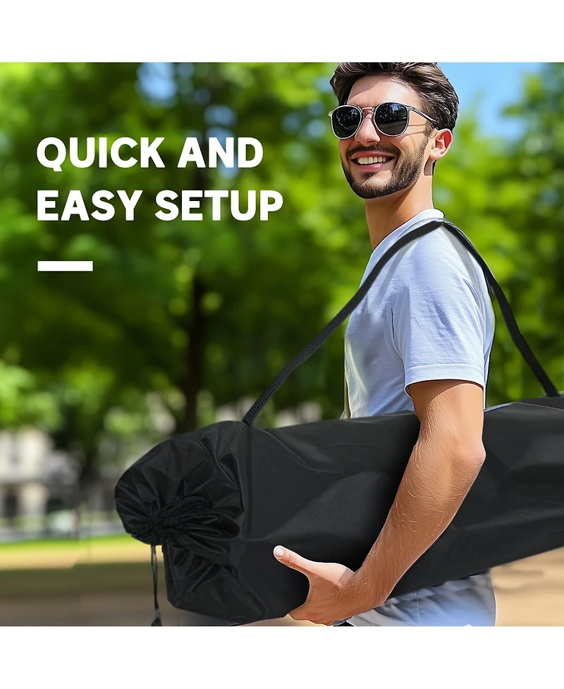 Outsunny Double Camping Chair for Adults, Padded Folding Camp Chair,