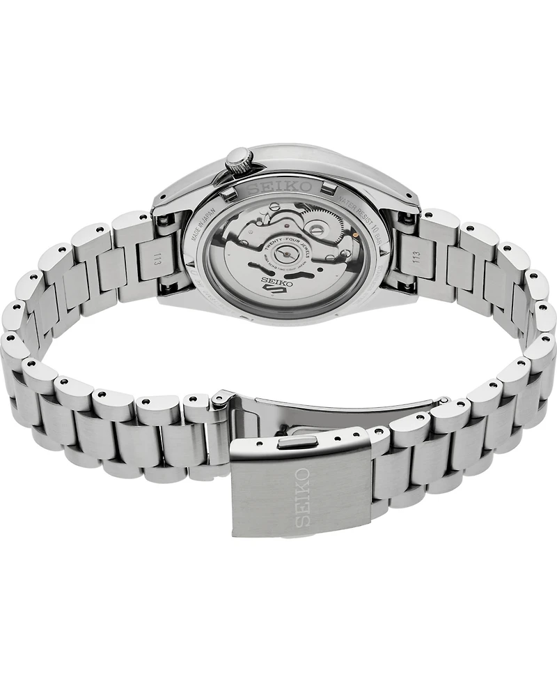 Seiko Men's 5 Sports Silver Stainless Steel Bracelet Watch, 37.4mm