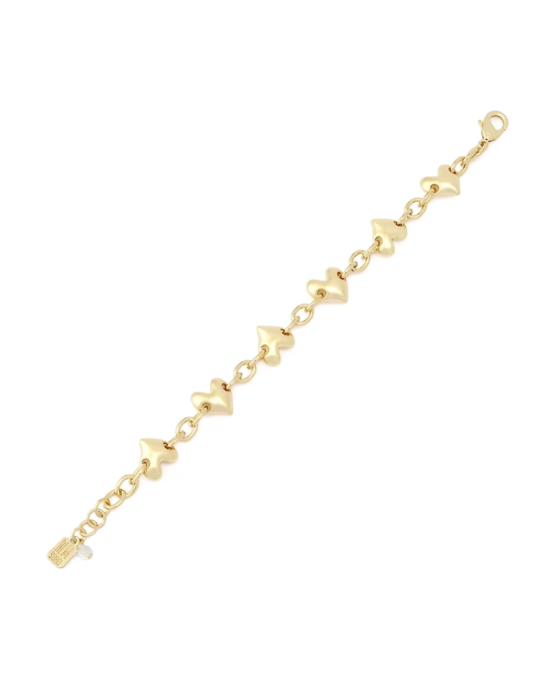 Robert Lee Morris Soho Gold Heart Charm Strand Bracelet