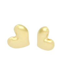 Robert Lee Morris Soho Gold Heart Clip-On Earrings
