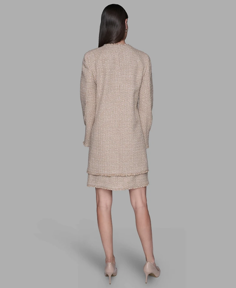 Karl Lagerfeld Paris Women's Open Front Duster Dress