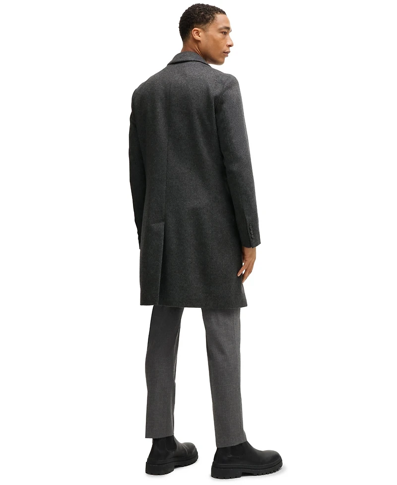 Boss by Hugo Men's Virgin Wool Cashmere Slim-Fit Coat