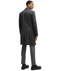 Boss by Hugo Men's Virgin Wool Cashmere Slim-Fit Coat