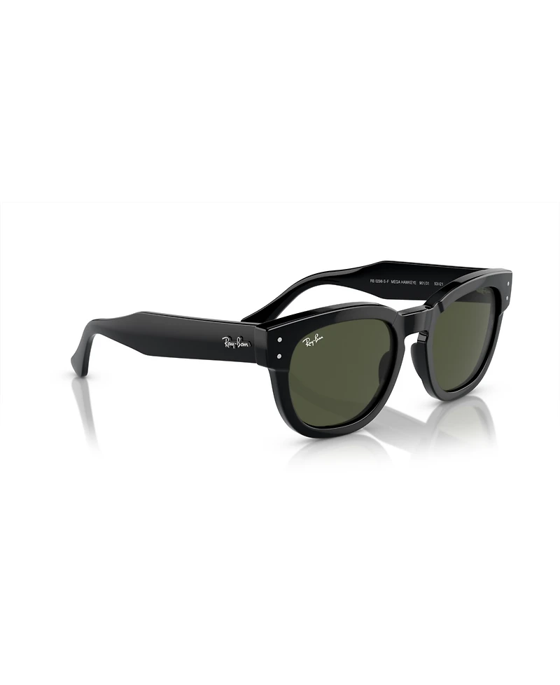 Ray-Ban Unisex Square Sunglasses, Mega Hawkeye RB0298SF