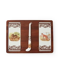 Spode Woodland 2-Pc. Cheese Board and Knife Set
