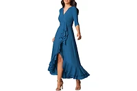 Kiyonna Women's Veronica Ruffle Evening Gown