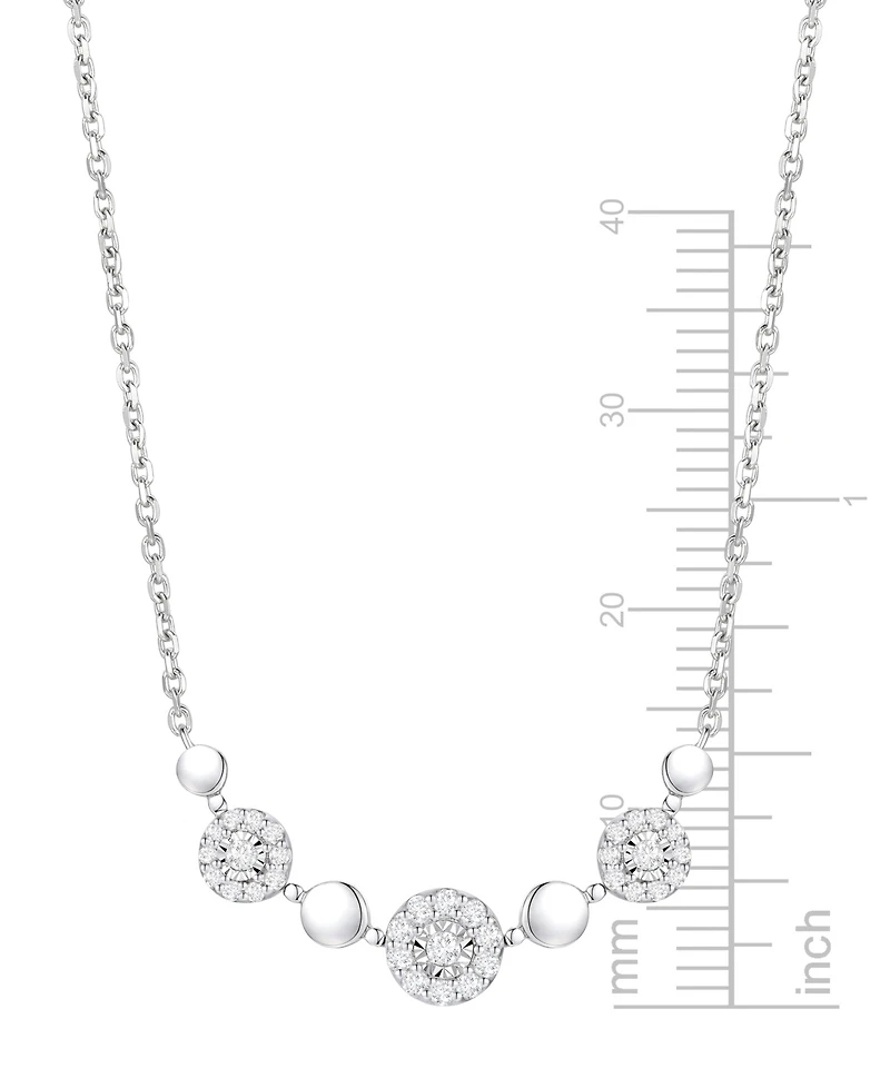 Macy's Diamond Necklace (1/4 ct. t.w.) in Sterling Silver