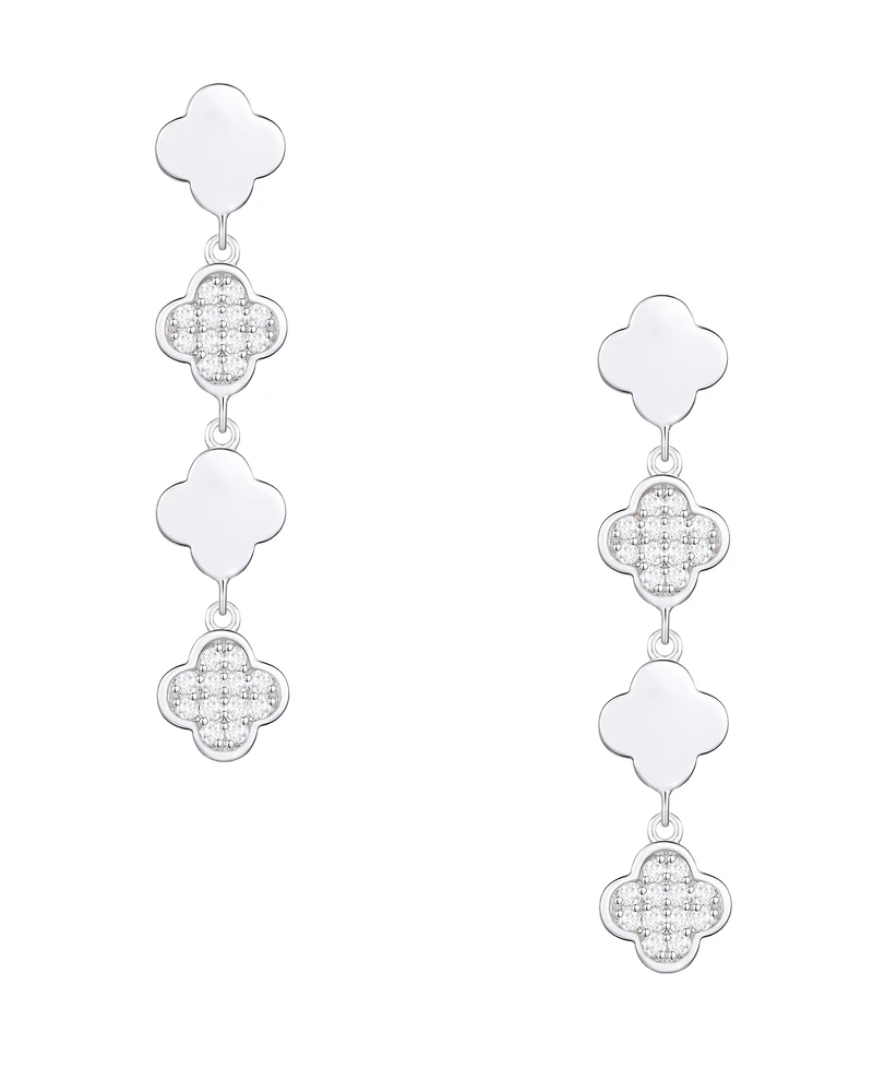 Macy's Diamond Drop Earrings (1/4 ct. t.w.) in Sterling Silver