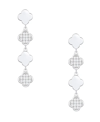 Macy's Diamond Drop Earrings (1/4 ct. t.w.) in Sterling Silver