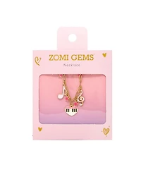 Zomi Gems Girls Music Multi Charm Necklace with Piano