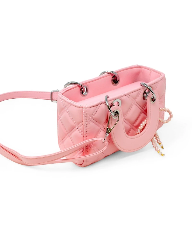 Zomi Gems Quilted Rectangle Bow Charm Handbag