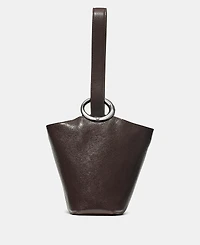 kate spade new york Halo Glazed Leather Mini Bucket Bag