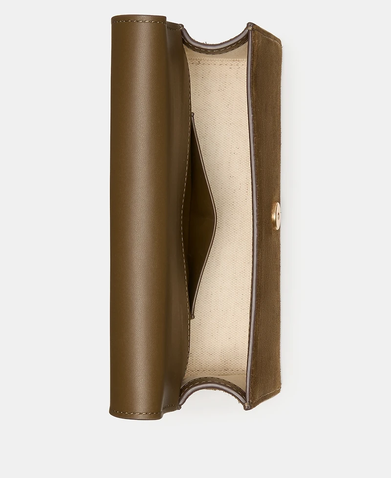 kate spade new york Deco Suede Mini Flap Chain Crossbody Bag