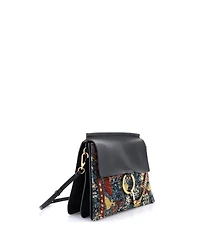 Pre-Owned Chloe Medium Faye Shoulder Bag Leather and Tapestry