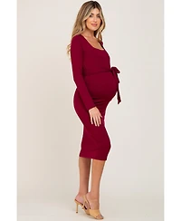 Pinkblush Maternity Basic Square Neck Midi Dress