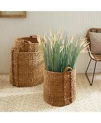Napa Home & Garden Seagrass Round Baskets Large Set of 3
