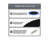 Soozier Trampoline Mat with 80 V-Hooks, Fits 14' Trampoline