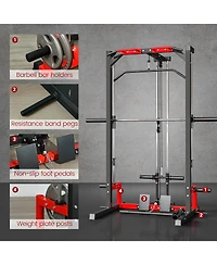 Soozier Smith Machine, Multi-Function Power Cage with Lat Pull Down System