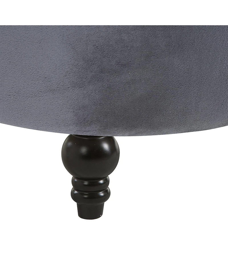 Homcom Retro Button-Tufted Royal Design High Back Armless Chair w/Thick Padding