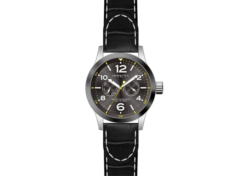 Invicta Men's 14142 I-Force Quartz 3 Hand Charcoal Dial Watch