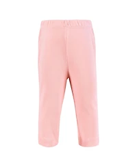 Hudson Baby Baby Girls Hudson Cotton Pants and Leggings, Pink Yellow Pretty Floral, 18-24 Months