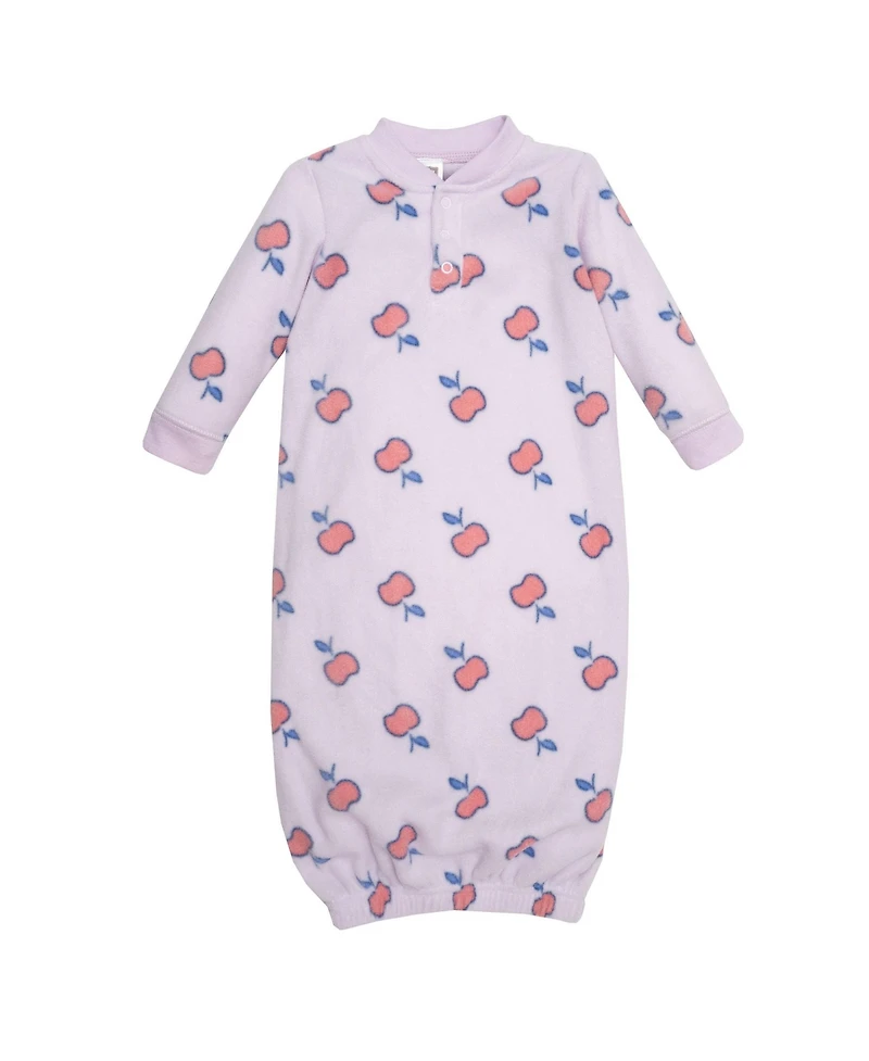 Hudson Baby Baby Girls Hudson Fleece Gowns Bird, 0-6 Months
