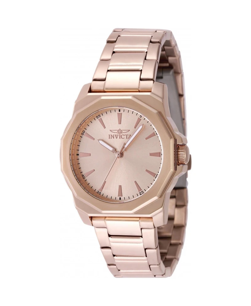 Invicta Women's 49089 Speedway Quartz 3 Hand Rose Gold Dial Watch