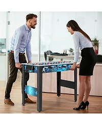 Sugift Stable Soccer Table Game with 2 Footballs for All Ages