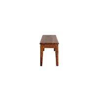 Porter Designs Sonora Solid Sheesham Wood Dining Bench, Brown